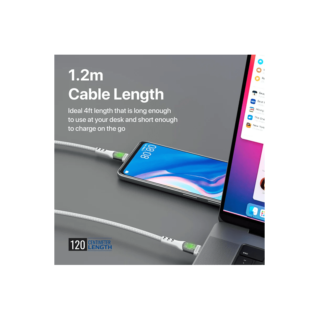 Promate TransLine-CC 60W Power Delivery Ultra-Fast USB-C Cable with Transparent Shells in Qatar Promate TransLine-CC 60W Power Delivery Ultra-Fast USB-C Cable with Transparent Shells in Qatar